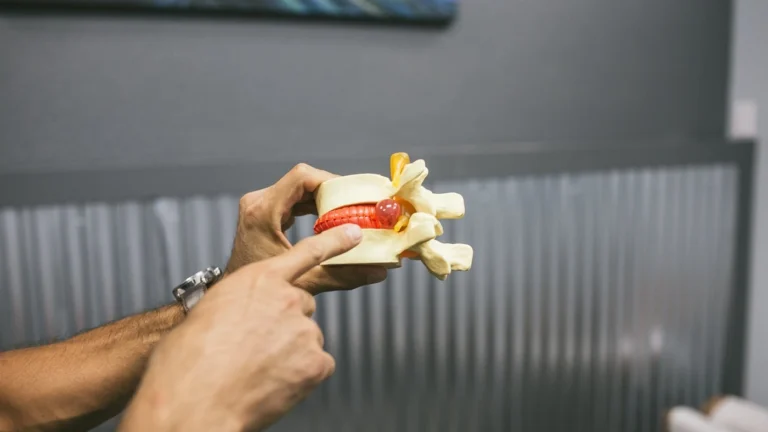 Disc protrusions, also known as a bulging disc or herniated disc